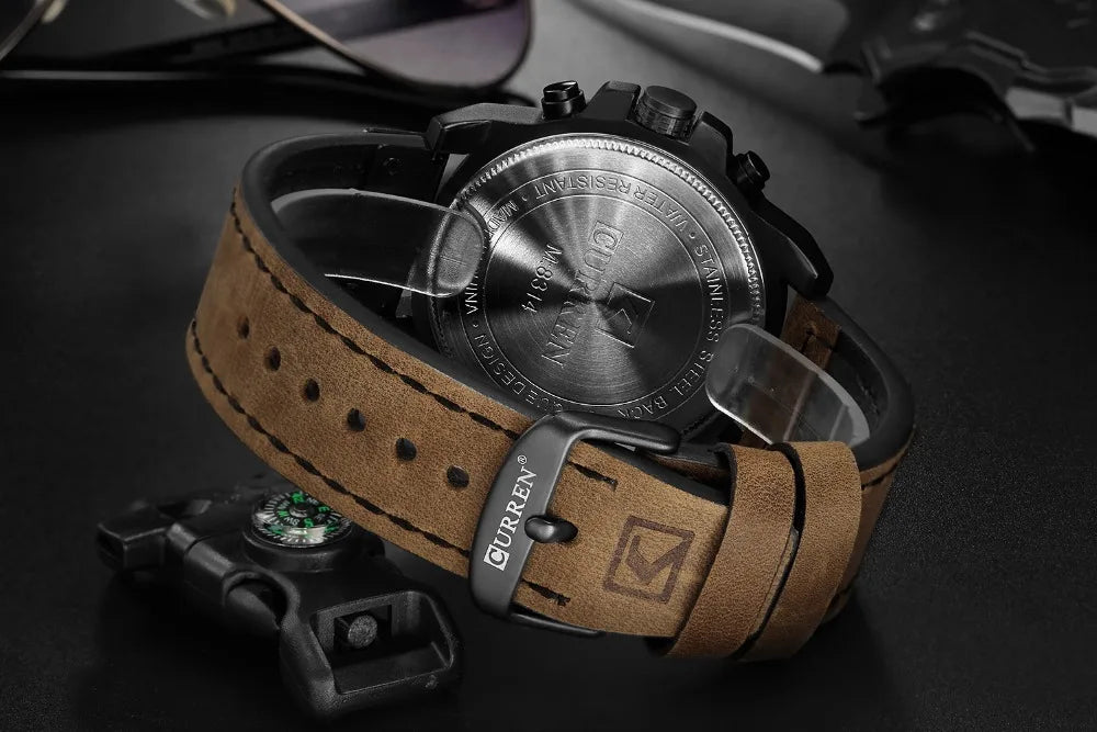 Mens Leather Watches