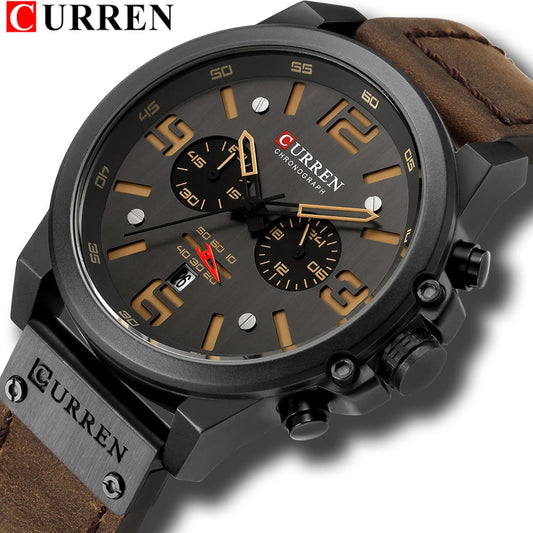 Mens Leather Watches