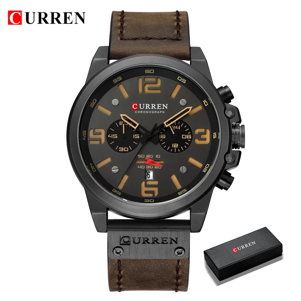 Mens Leather Watches