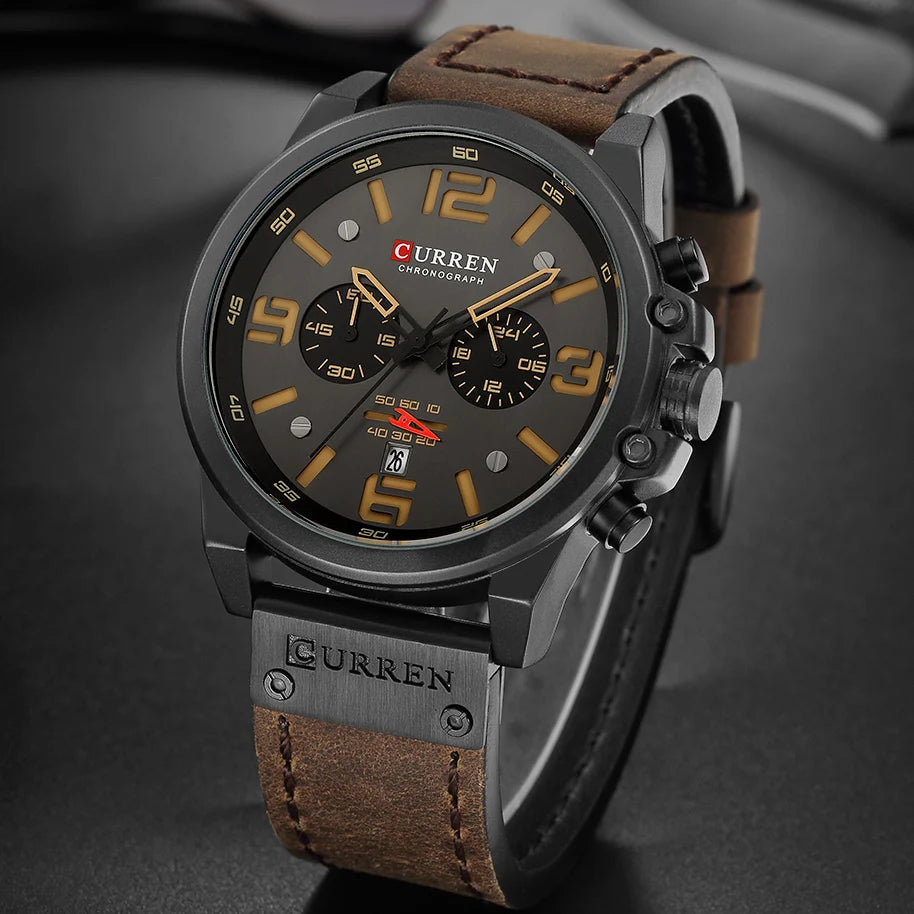 Mens Leather Watches