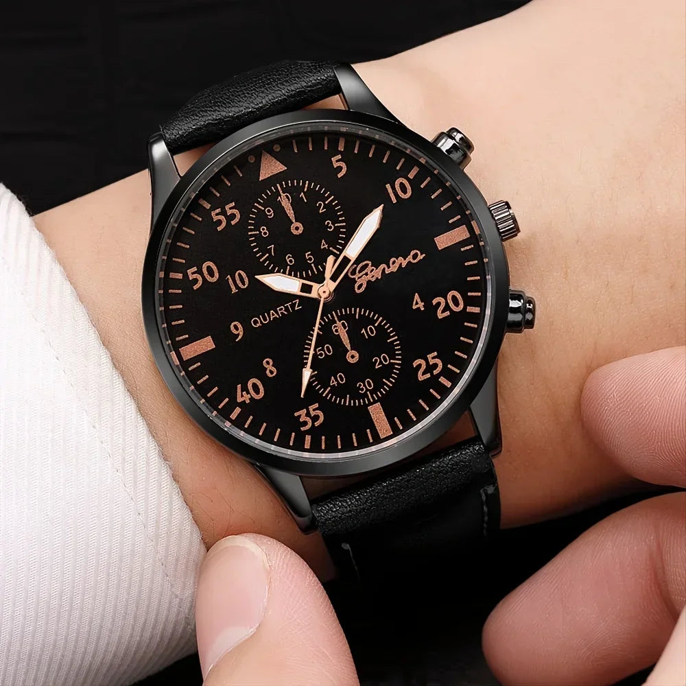 Men Leather Watch（no Box）