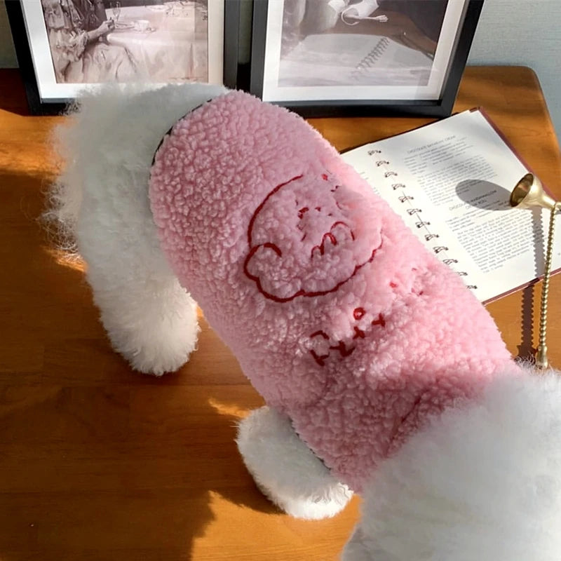 Sweet Sheep Pattern Dog Clothes