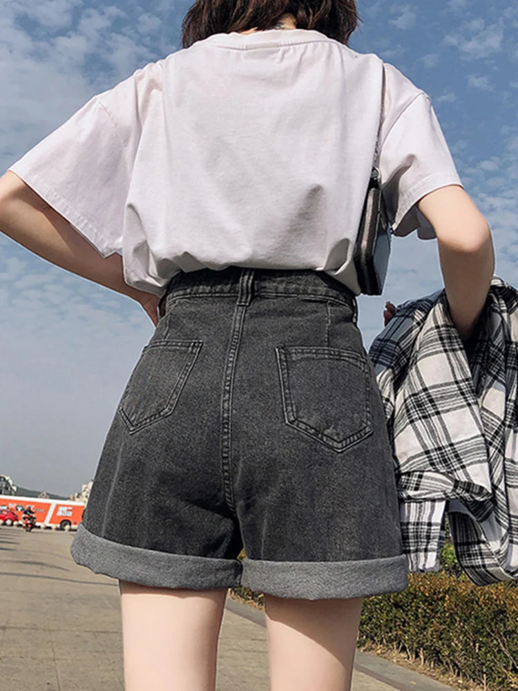 High Waist Jeans Shorts