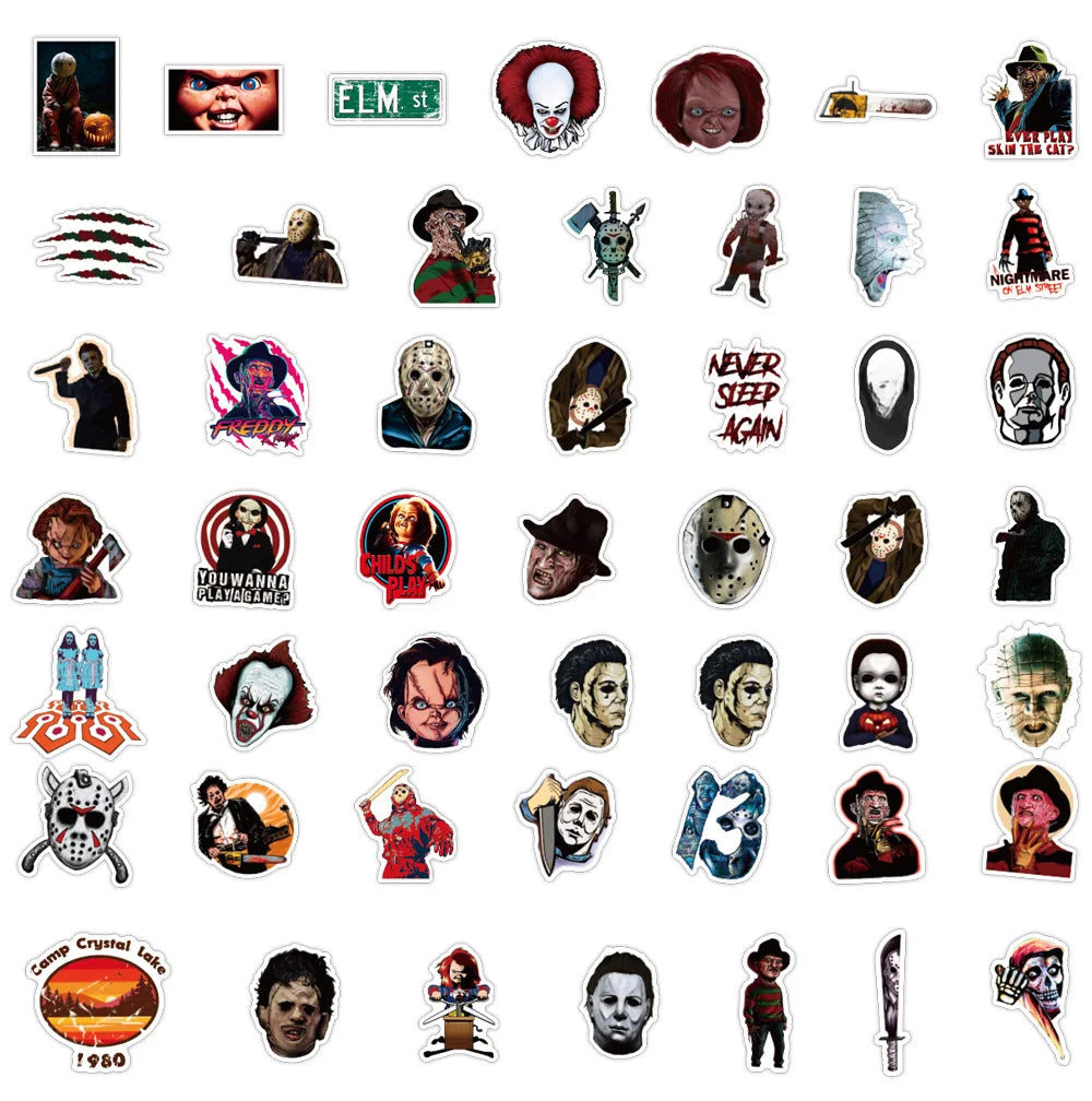 Mixed Horror Film Stickers