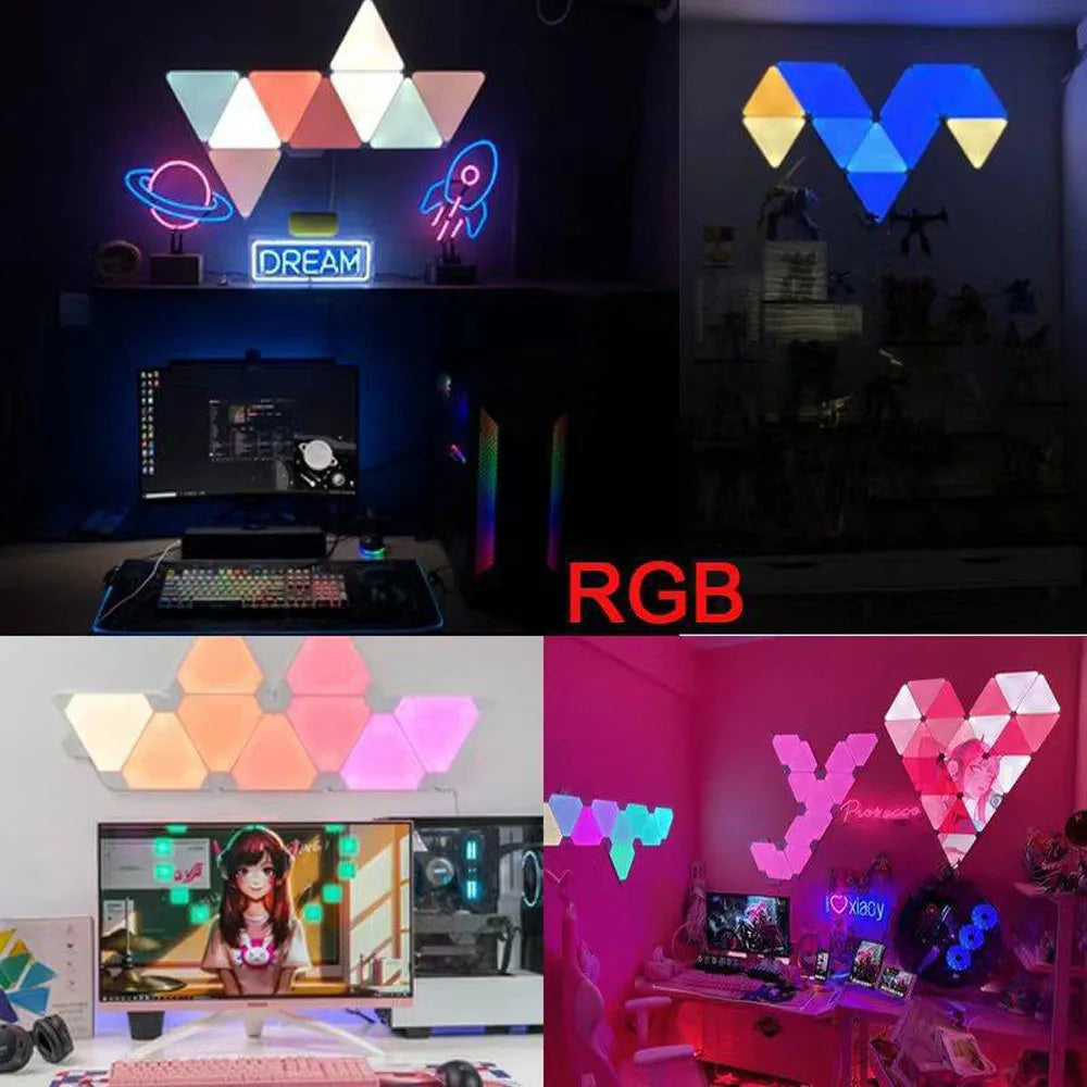 RGB Triangle Wall Light