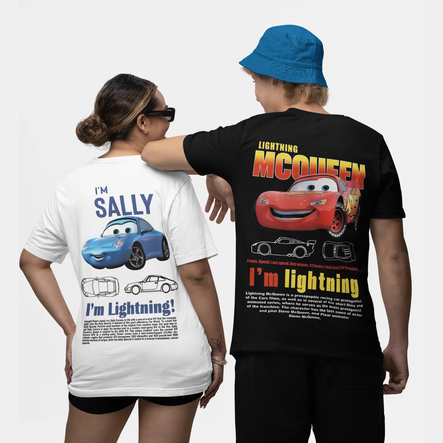 Cars T-Shirts Mcqueen and Sally