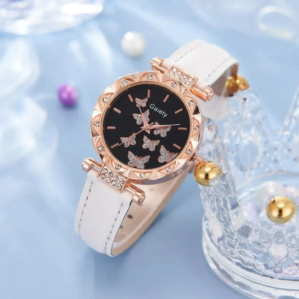 Women Watch-Necklace-Ring-Bracelet Set