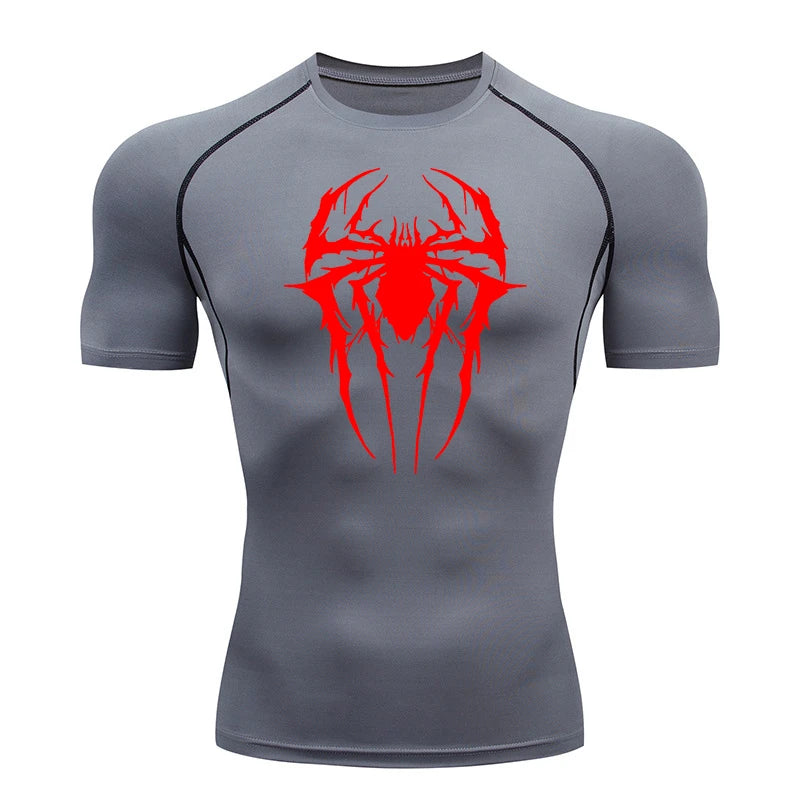 Spider Graphic Shirts for Men Gym