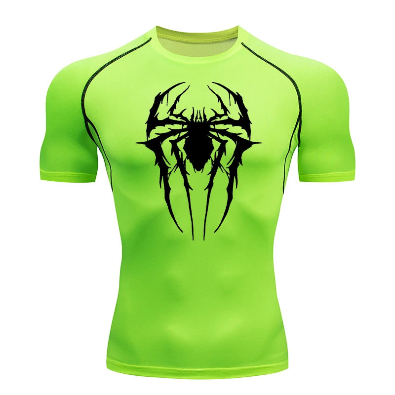 Spider Graphic Shirts for Men Gym