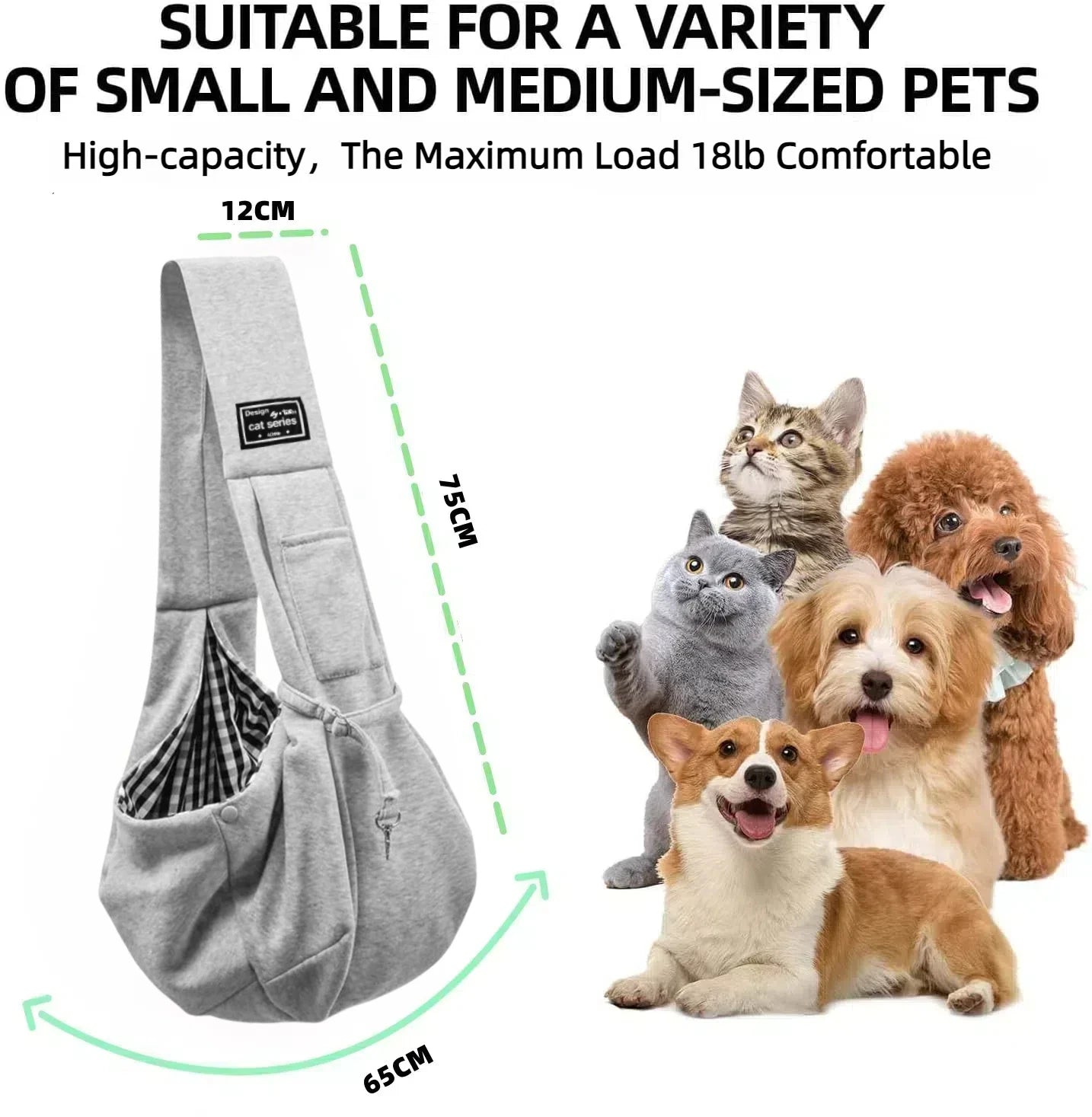 Cotton Comfortable Dog Bag