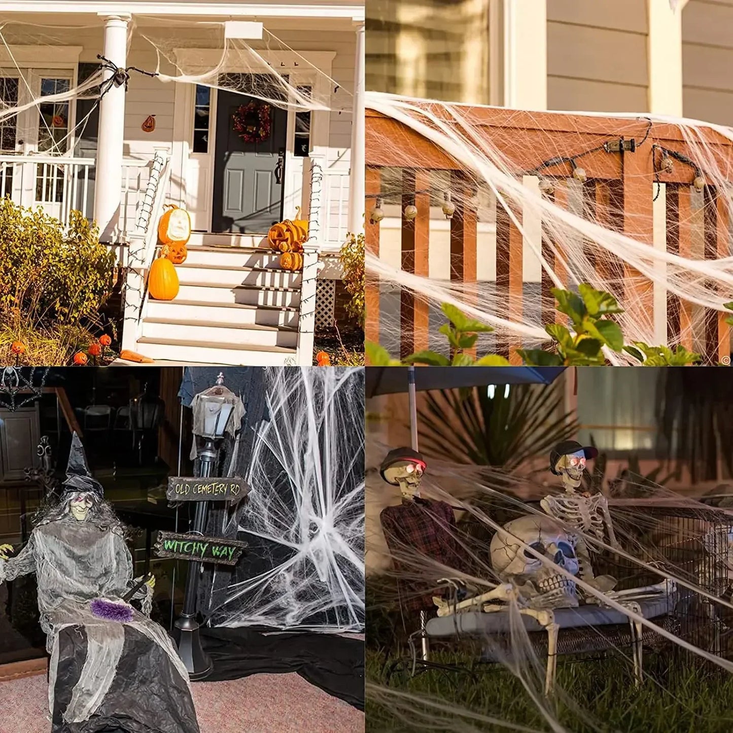 Halloween Elastic Spider Web