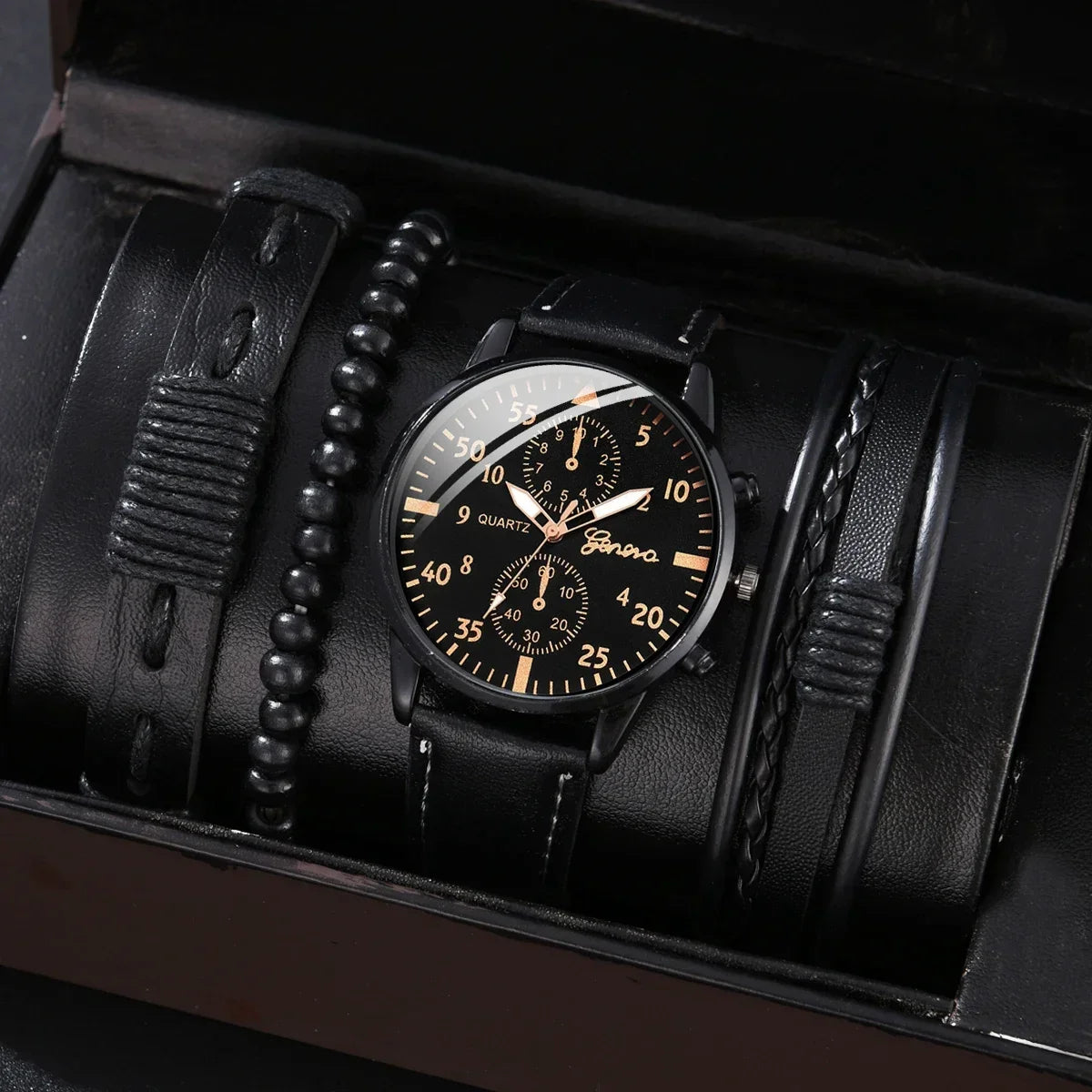 Men Leather Watch（no Box）