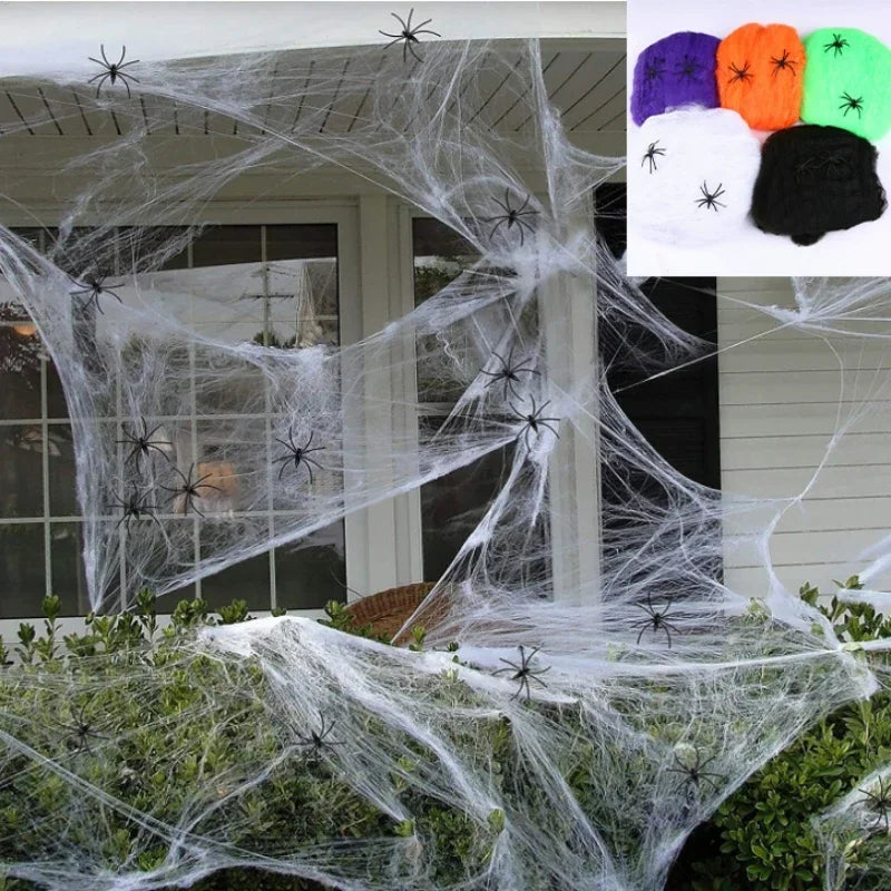 Halloween Elastic Spider Web