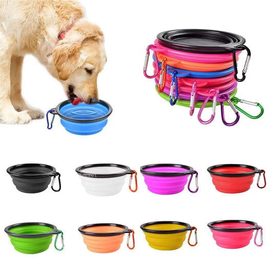 Collapsible Silicone Food/Water Bowl