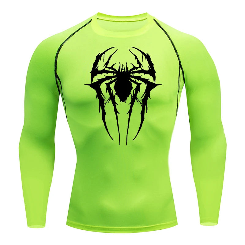 Spider Graphic Shirts for Men Gym