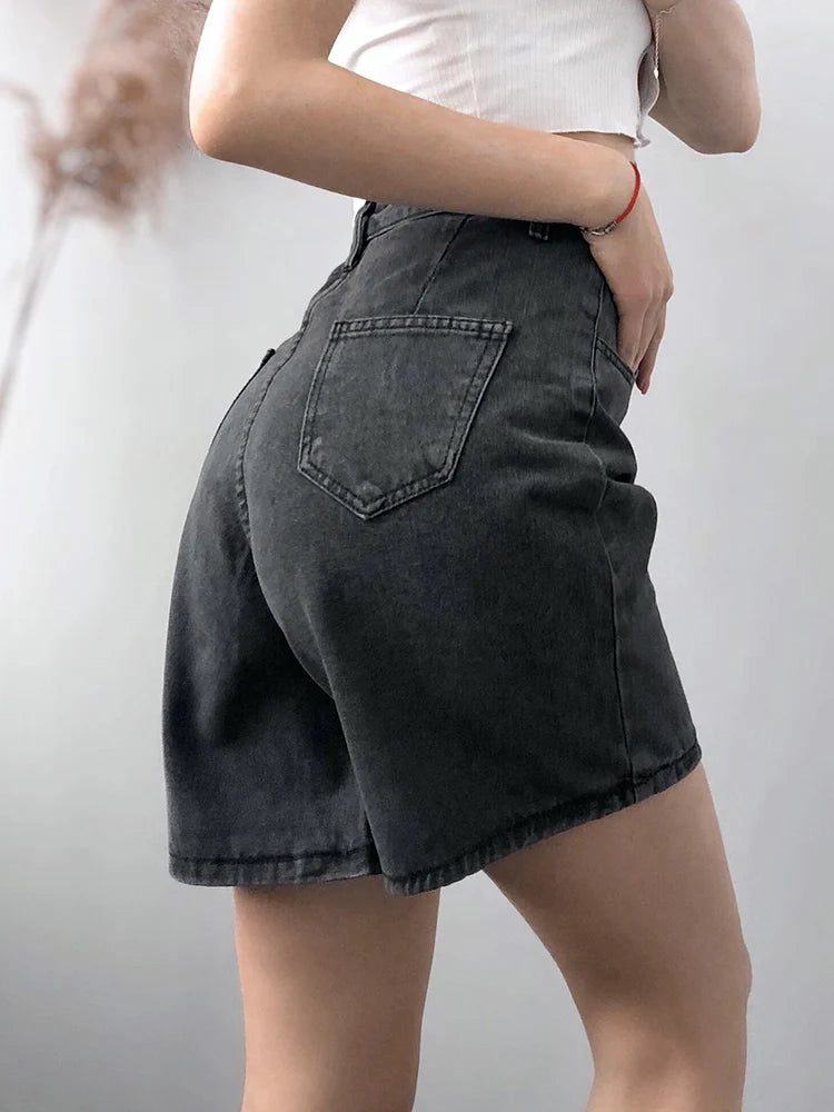 High Waist Jeans Shorts