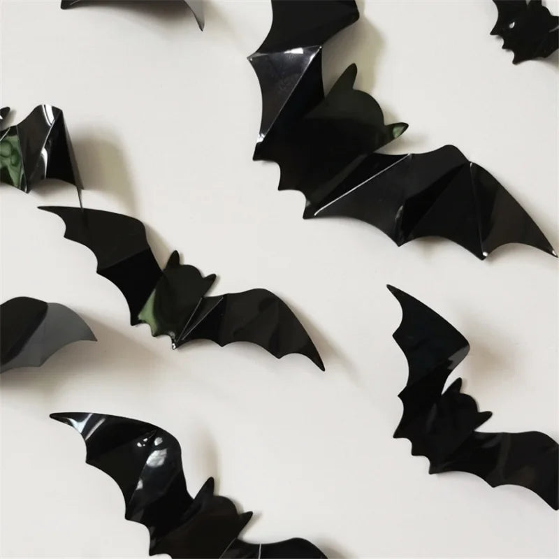 3D Black Bat Wall Stickers