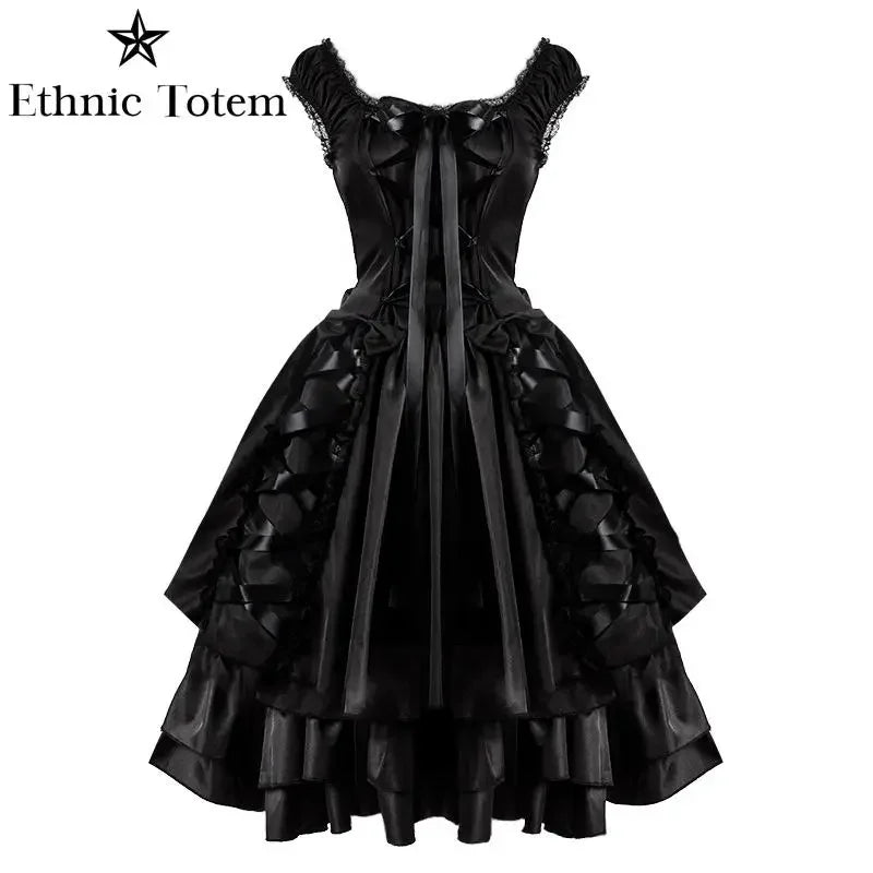 Medieval Vintage Black Lolita Dresses