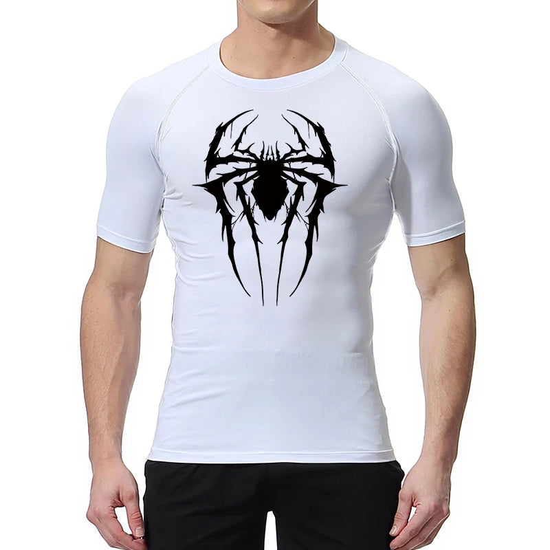 Spider Graphic Shirts for Men Gym