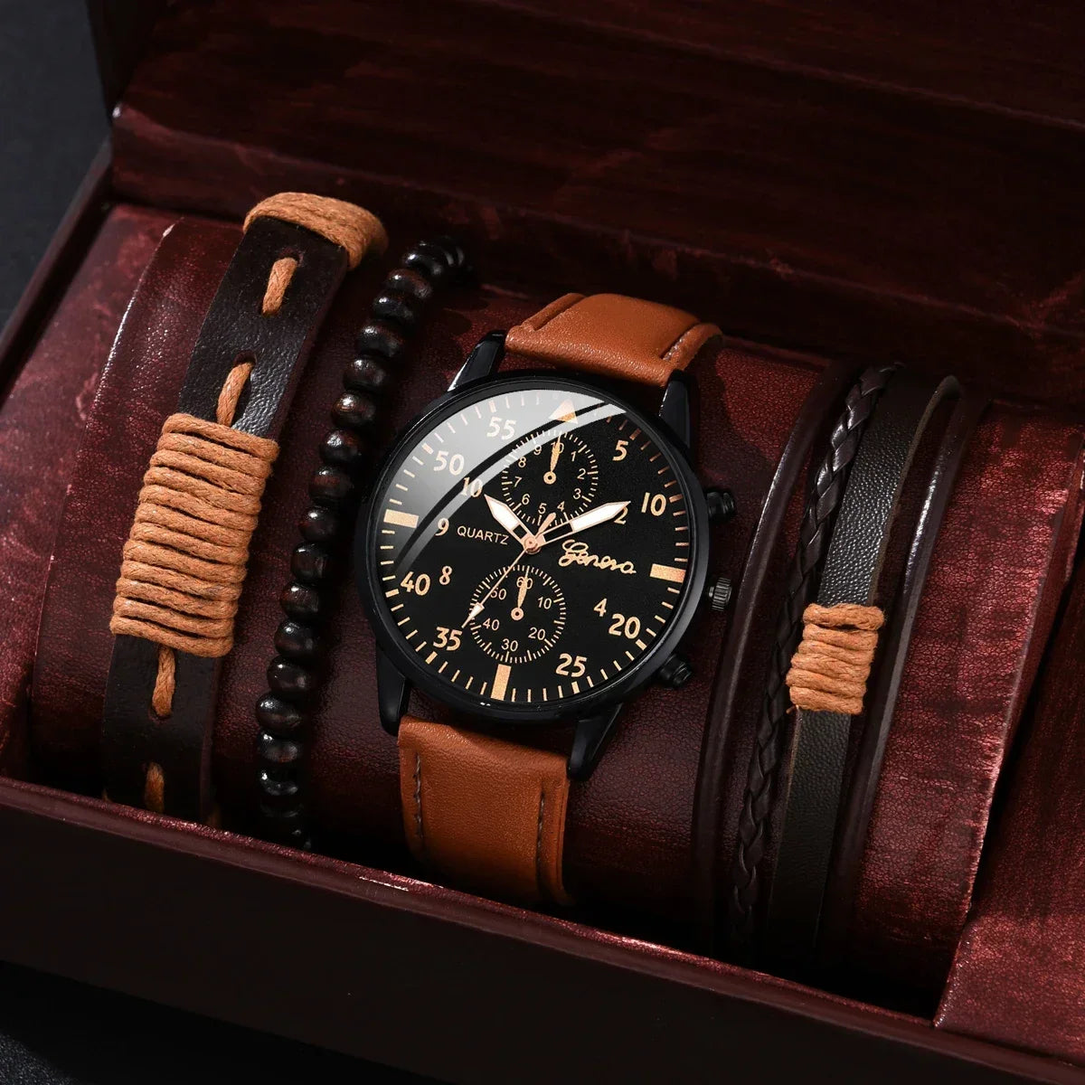 Men Leather Watch（no Box）